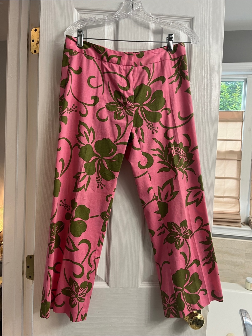 TRINA TURK Women's Pink Floral Wide-Leg Pants